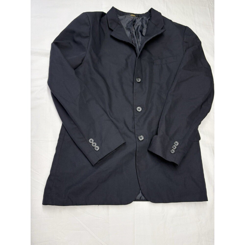 Van Heusen Men's Navy Sport Coat Blazer 40R 3 Button Classic Career Jacket